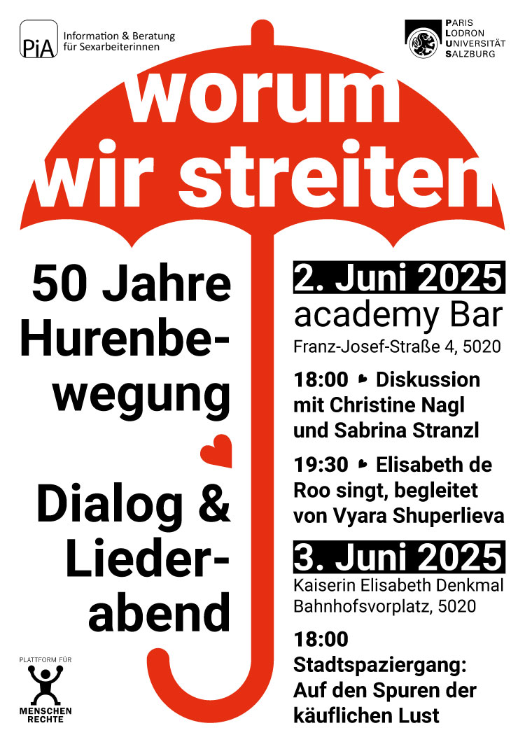 Flyer zur Veranstaltung zum Internationalen Hurentag